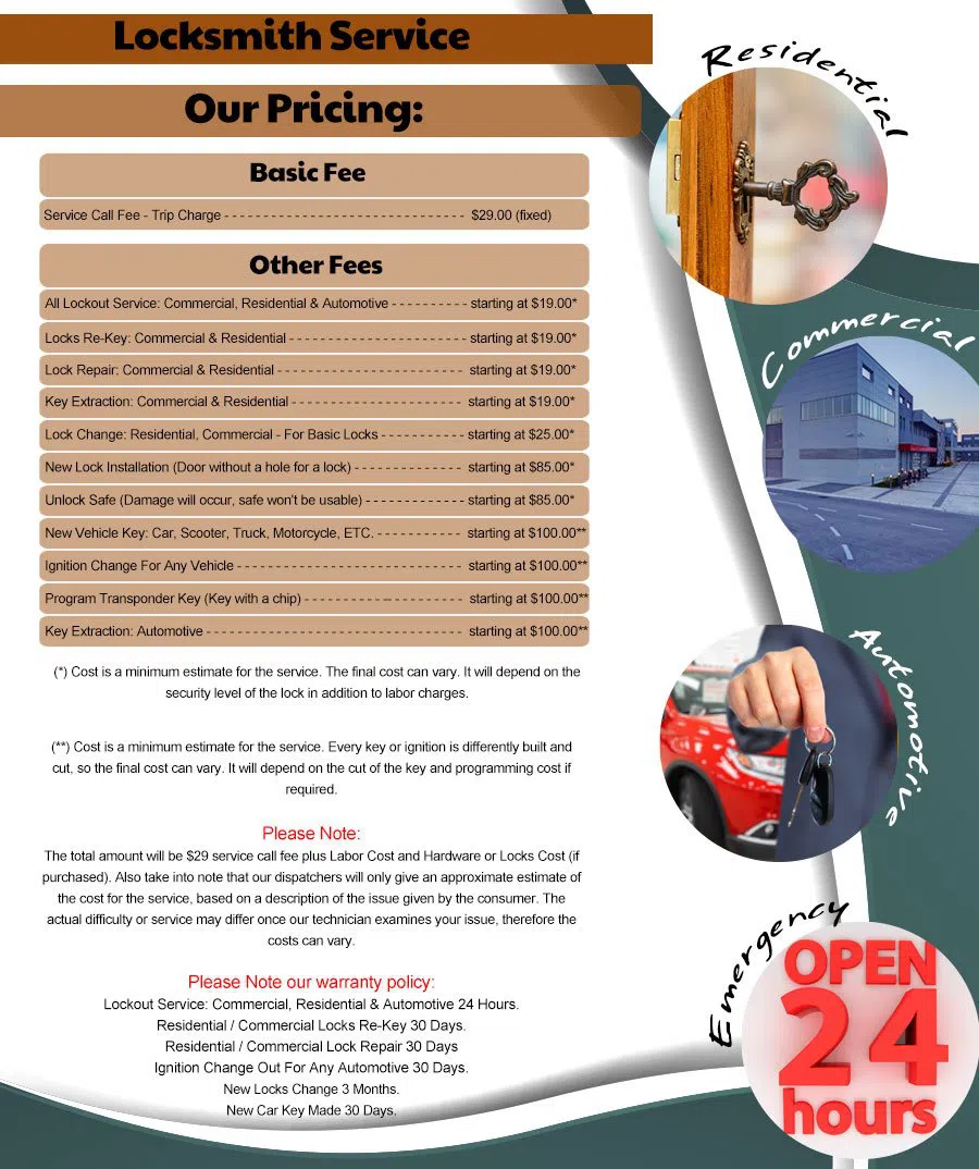 Interstate Locksmith Shop Fort Myers, FL 239-970-4308 - pricing